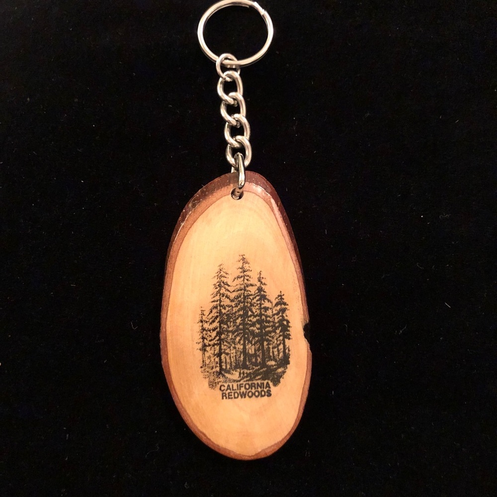 California Redwoods Wooden Keychain